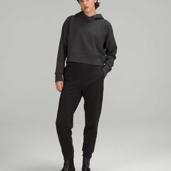 lululemon athletica Tops - Lululemon Loungeful Cropped Hoodie *Spark Black Small